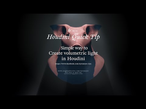 Houdini quick tip  - create volume light in houdini
