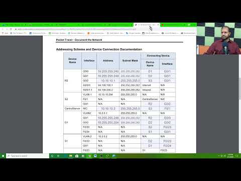 Lab 1.1.2.9 Packet Tracer - Documenting the Network - Professor Munshi Shams (CCNA Semester 2)