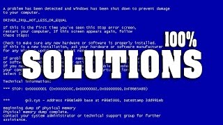 How to fix Blue screen Errors in windows 78 all co