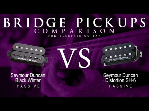Seymour Duncan BLACK WINTER vs DISTORTION SH-6 - Passive Bridge Pickup Guitar Tone Comparison Demo