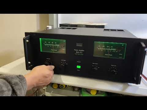 Vintage Sansui BA-F1 110WPC Stereo Power Amplifier video demo!