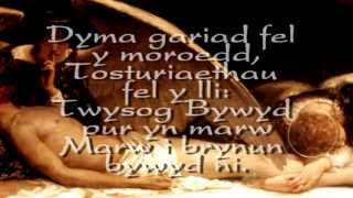 here is love vast as the ocean, Dyma gariad fel y moroedd