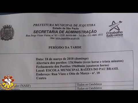 EDITAL DE CONVOCAÇÃO PARA PROVA PROCESSO SELETIVO Nº 001/2018