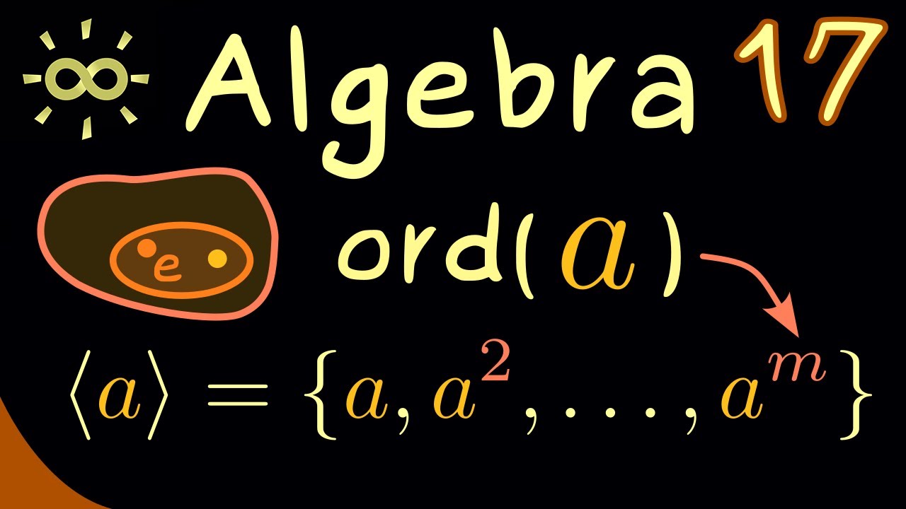Algebra 17 | Order of Group Elements [dark version]