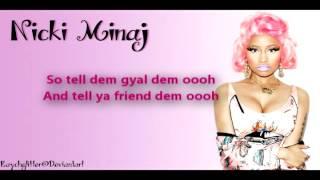 Gun Shot - Nicki Minaj Lyrics Video