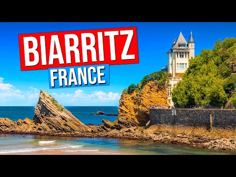 BIARRITZ - FRANCE (City tour of Biarritz, France in 4K)