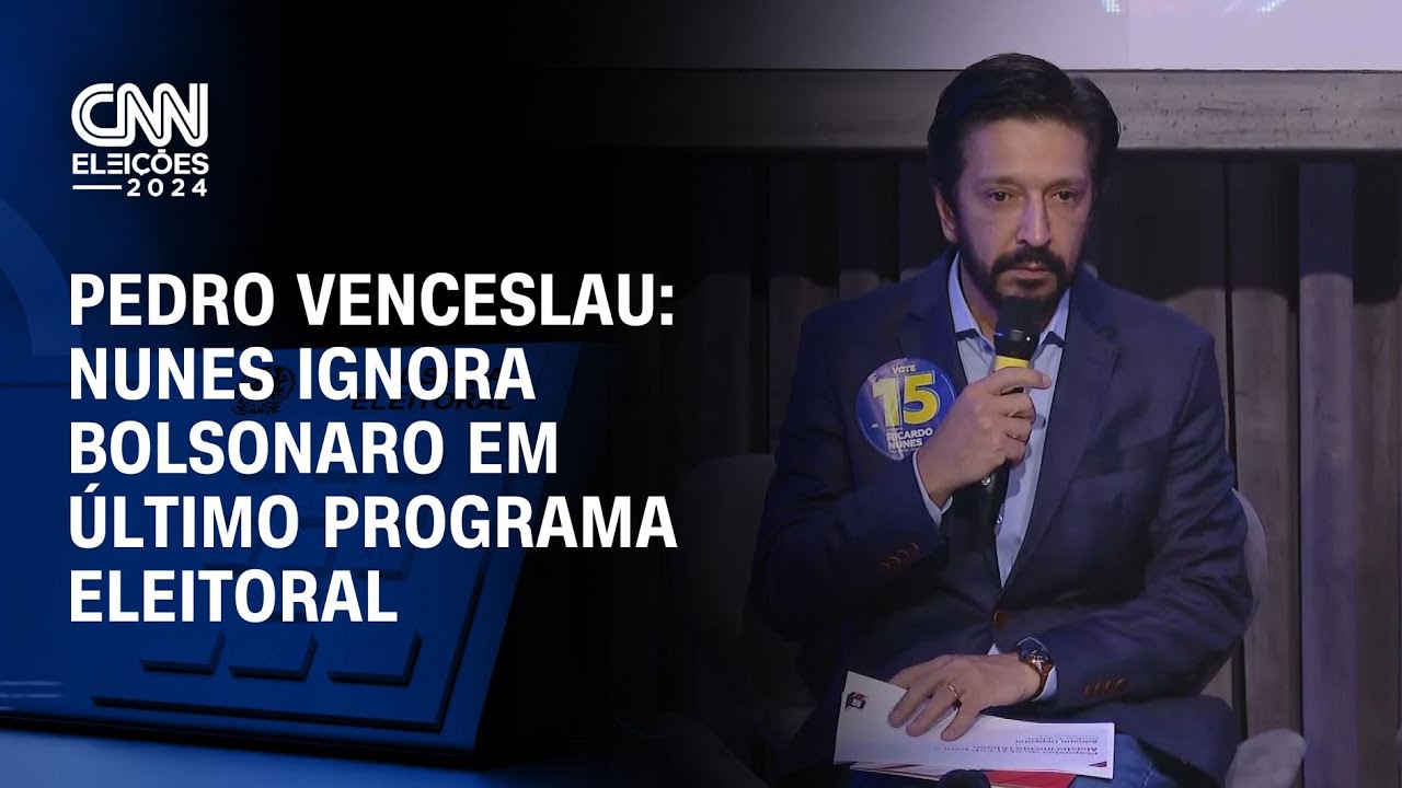 Pedro Venceslau: Nunes ignora Bolsonaro em último programa eleitoral | BASTIDORES CNN