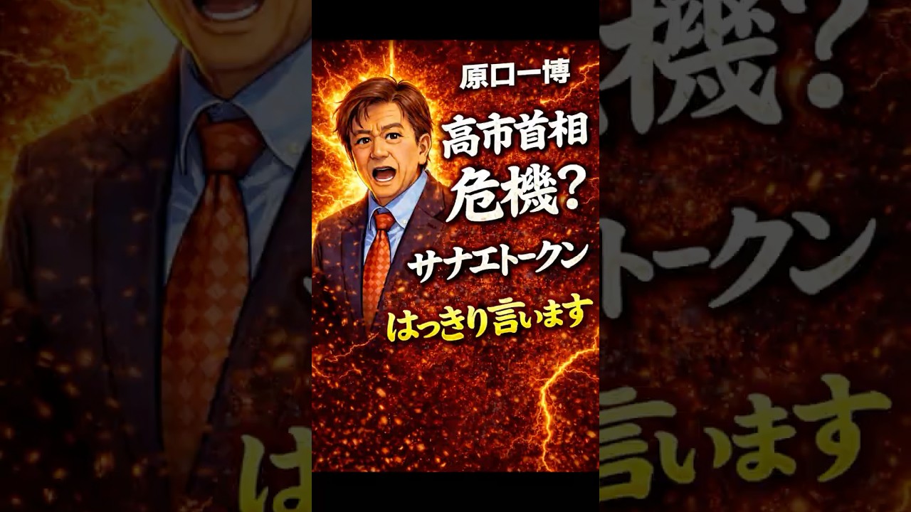 【超速報】原口一博が警告！高市首相に危機？サナエトークン問題をはっきり指摘