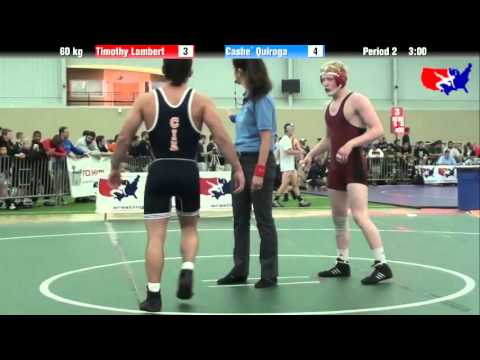 Timothy Lambert vs. Cashe` Quiroga at 2013 ASICS University Nationals - FS