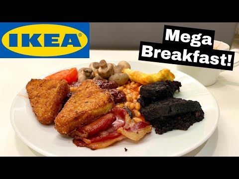 Trying the IKEA Mega breakfast!
