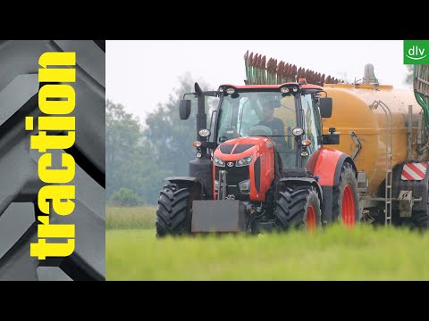 Kubota M7172 Premium in traction first contact