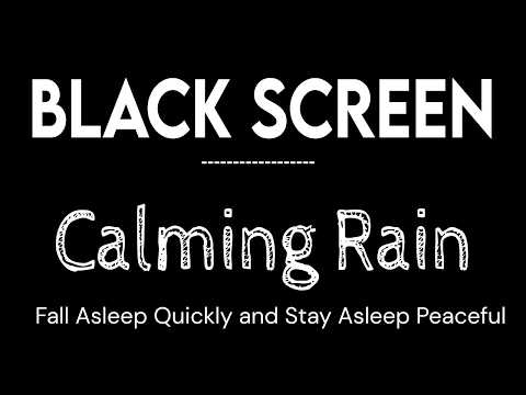 Sleep Instantly with Calming Rain Sounds Black Screen | Rain Sleep Sounds 3 hours / focus and relax