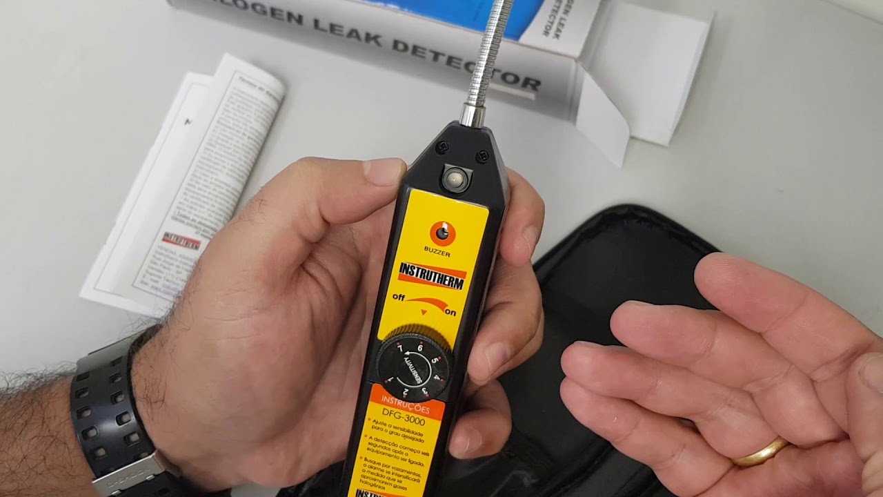 DETECTOR DE FUGA DE GÁS DE AR CONDICIONADO HALOGÊNIO / REFRIGERANTE DFG-3000 INSTRUTHERM