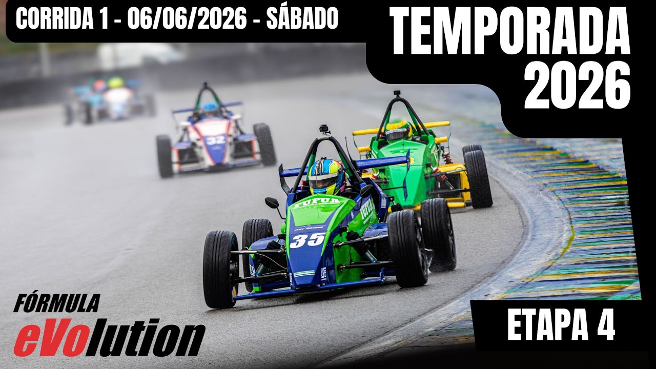 Etapa 4 - 2026 - FÓRMULA EVOLUTION - Corrida 1 - Interlagos - AO VIVO
