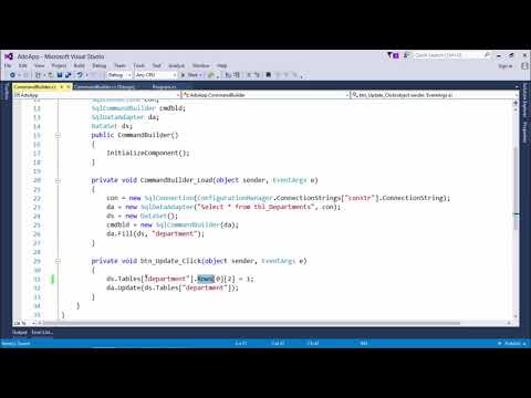 Ado Net Sql Command Builder