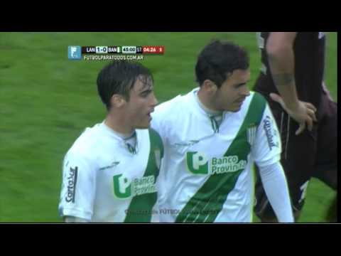Tremenda infracción de Tagliafico. Lanús 1 - Banfield 0. Fecha 7. Torneo Primera División 2014. FPT.