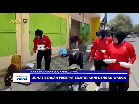 POLWAN POLRES KEPULAUAN SULA TEBAR KEBAIKAN DI JUMAT BERKAH