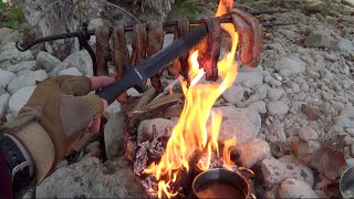 Bacon, Eggs & Coffee on a Fire