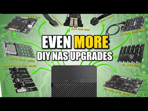 EVEN MORE DIY NAS UPGRADES - NVMe, SATA? Why Not Both!