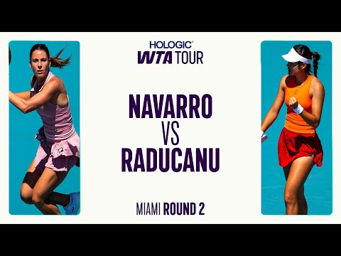 Emma Navarro vs. Emma Raducanu | 2025 Second Round Miami | WTA Match Highlights