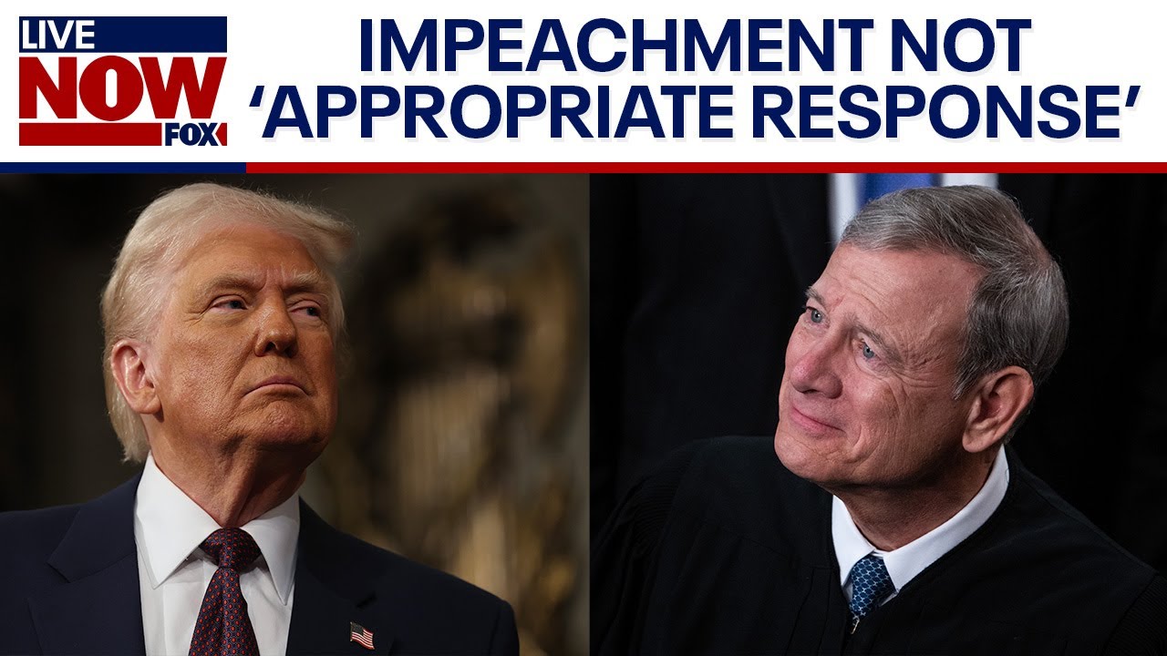 Chief justice rejects Trump's call to impeach judge over deportation ruling | LiveNOW from FOX