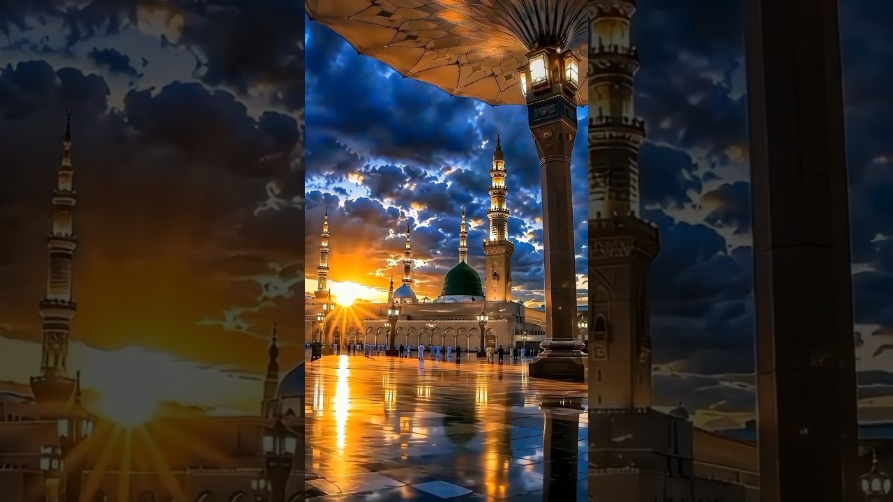 🌙 Madinah's Most Peaceful View — The Green Dome of Hope 💚