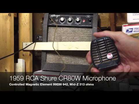 1959 RCA Shure CR80W harp microphone
