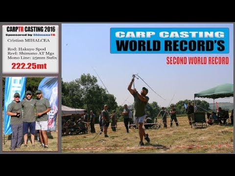 CARP CASTING SECOND WOLRD RECORD - 222.25 mt !