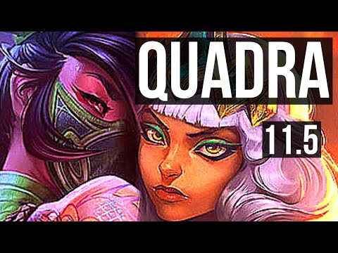 AKALI vs QIYANA (MID) | Quadra, 7 solo kills, 600+ games, Legendary | BR Diamond | v11.5