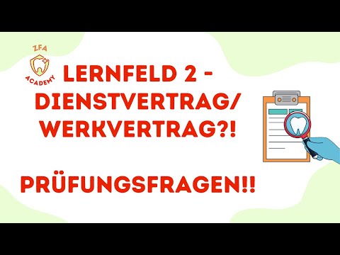 ZFA exam FIT in WISO service contract and work contract