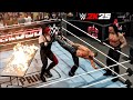 WWE 2k25 Undertaker Kane Vs Triple H Shawn Michaels Tag Match At Bad Blood