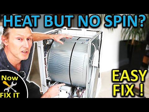 Dryer Heating But NOT Spinning? - Here's How To FIX IT - EASY!