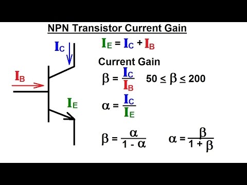 Electrical Engineering: Ch 3: Circuit Analysis (29 of 37) NPN Transistor Current Gain