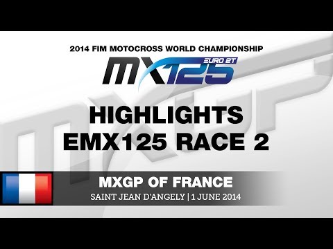 EMX125 of France 2014 Race 2 Highlights - Motocross