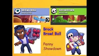 Showdown - Penny -----  Brawl Ball - Brock  brawl stars 3