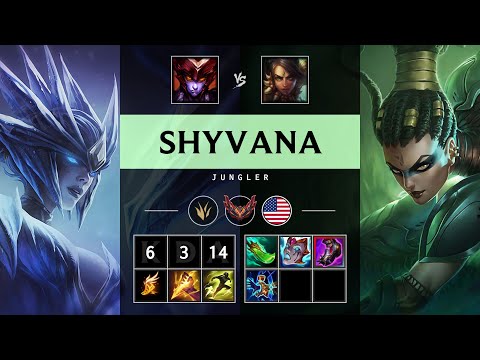 Shyvana Jungle vs Nidalee - NA Grandmaster Patch 25.13