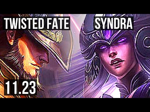 TWISTED FATE vs SYNDRA (MID) | 67% winrate, 4/4/19, Rank 10 TF | KR Challenger | 11.23