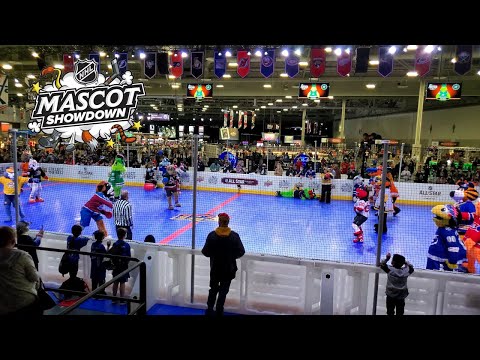 [4K] 2022 NHL All Star Game Mascot Showdown - Dodgeball