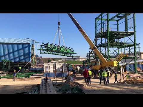 Bridge conveyor erection by INDUPROJ