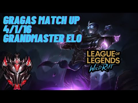 Wild Rift : Shen VS Gragas, Grandmaster Elo [Replay]