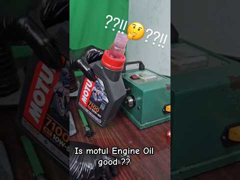 Is Motul Engine Oil is good for bike | Engine Oil testing #brakeoil #shorts