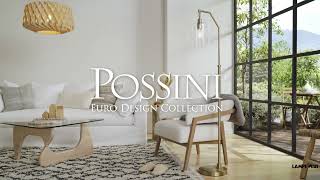 Watch A Video About the Possini Euro Kipling Warm Gold Downbridge Arc Floor Lamp with Clear Glass