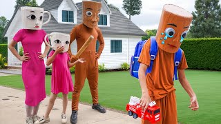 Download lagu No one cares Baby Tung Tung Sahur runs away from home 😭🎒| Italian Brainrot In Real Life mp3