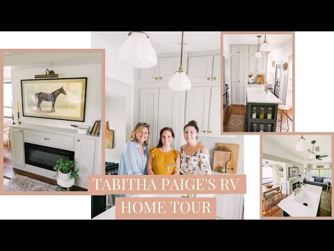 RV Home Tour with Tabitha Paige - Renovated RV with a Farmhouse Flair