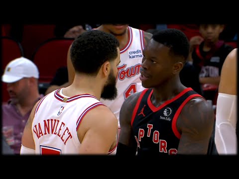 Dennis Schröder & Fred VanVleet Funny and Extended Altercation
