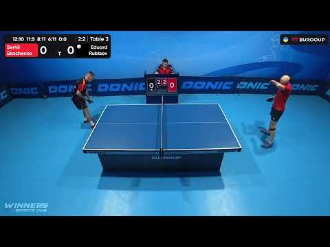 12:00 Serhii Skachenko - Eduard Rubtsov 14.08.2023 TT Euro.Cup Ukraine Master. TABLE 3