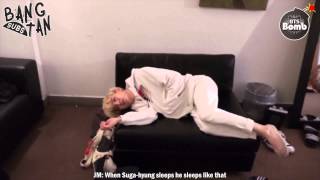 Download lagu [ENG] 150902 [BANGTAN BOMB] It s the pose when BTS sleep normally mp3