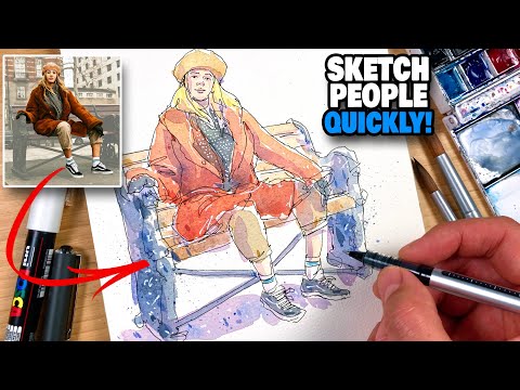 How to SKETCH PEOPLE quickly & loosely!