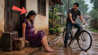 EXPULSA NA CHUVA GRÁVIDA ELA CHORAVA COM SUAS MALAS... ATÉ UM JOVEM TRABALHADOR MUDAR SEU DESTINO!
