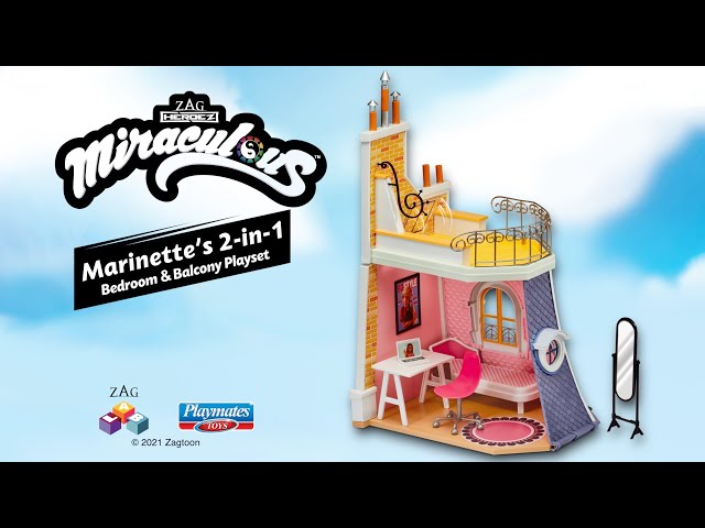 Игровой набор Леди Баг и Супер-Кот" 2 в 1 – Спальня и  балкон Маринетт"